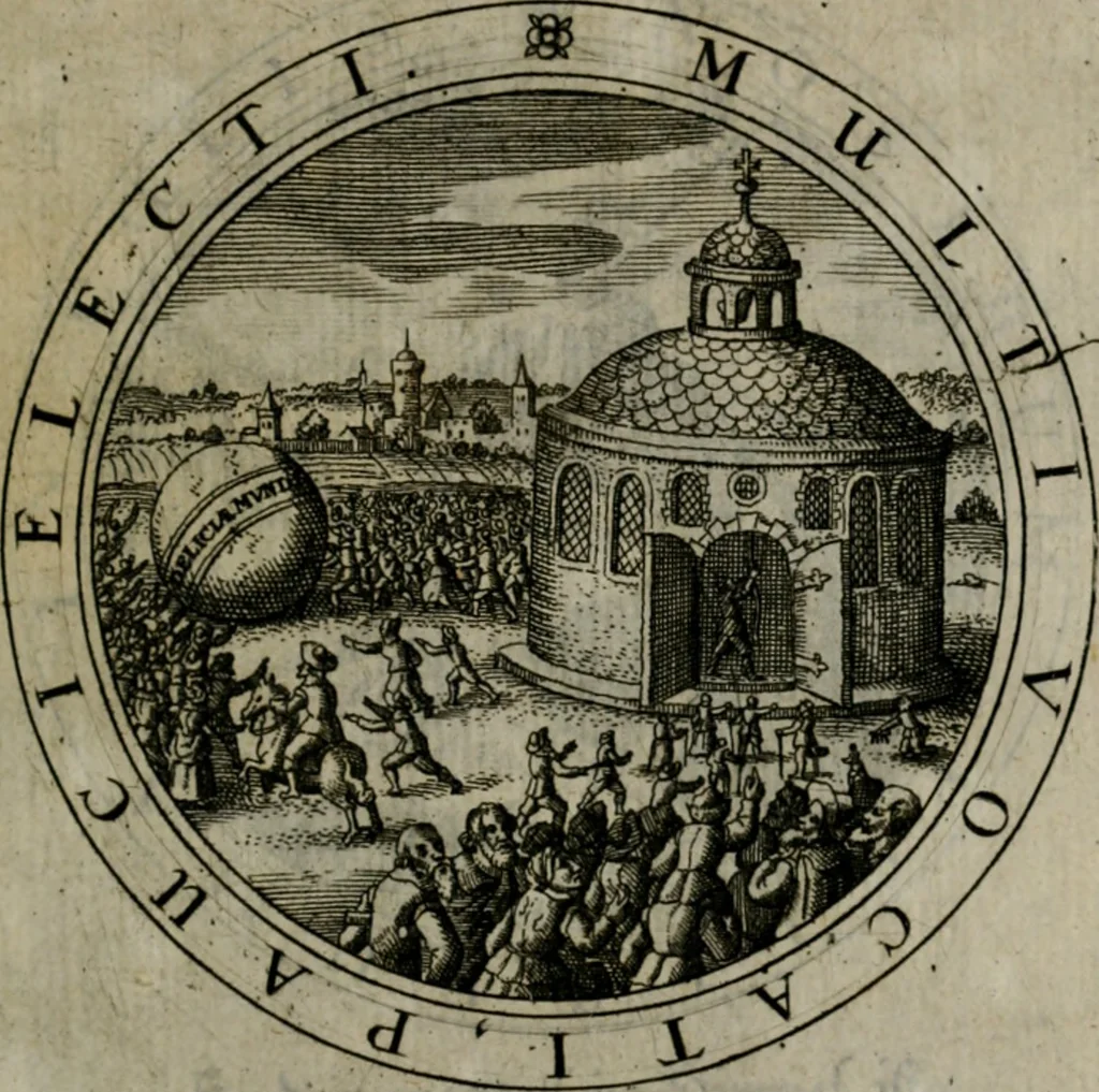 An illustration from Iacobi Bornitii I.C. Emblematum sacrorum et civilium miscellaneorum : sylloge prior [-posterior], 1659, leaf 22