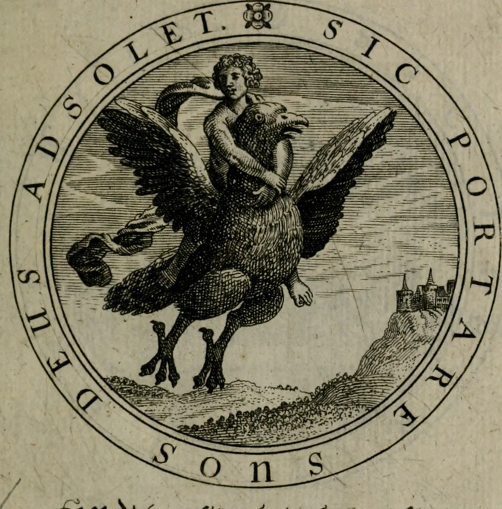 An illustration from Iacobi Bornitii I.C. Emblematum sacrorum et civilium miscellaneorum : sylloge prior [-posterior], 1659, leaf 34