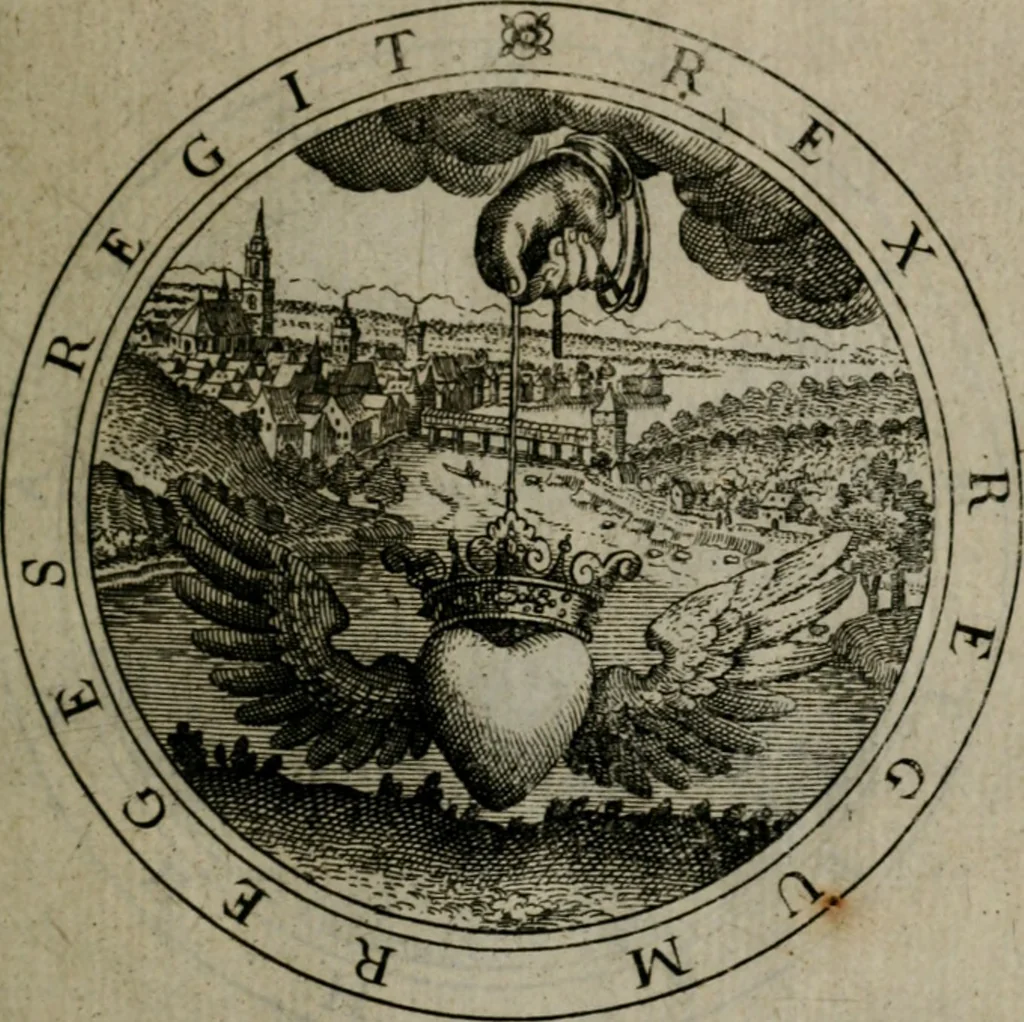 An illustration from Iacobi Bornitii I.C. Emblematum sacrorum et civilium miscellaneorum : sylloge prior [-posterior], 1659, leaf 38