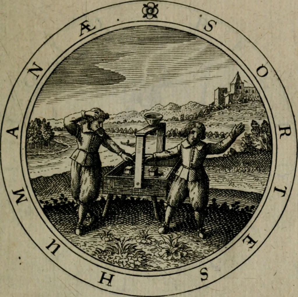 An illustration from Iacobi Bornitii I.C. Emblematum sacrorum et civilium miscellaneorum : sylloge prior [-posterior], 1659, leaf 40