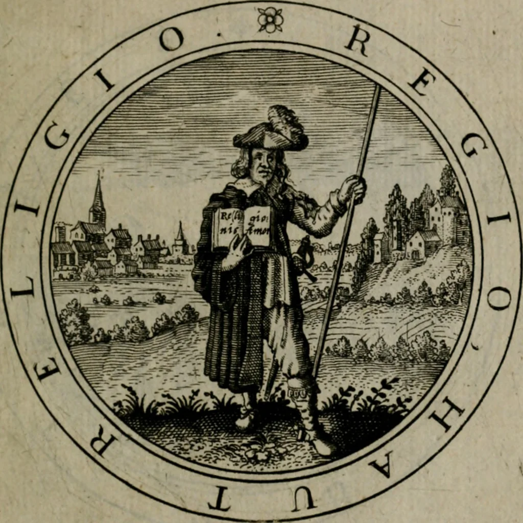 An illustration from Iacobi Bornitii I.C. Emblematum sacrorum et civilium miscellaneorum : sylloge prior [-posterior], 1659, leaf 42