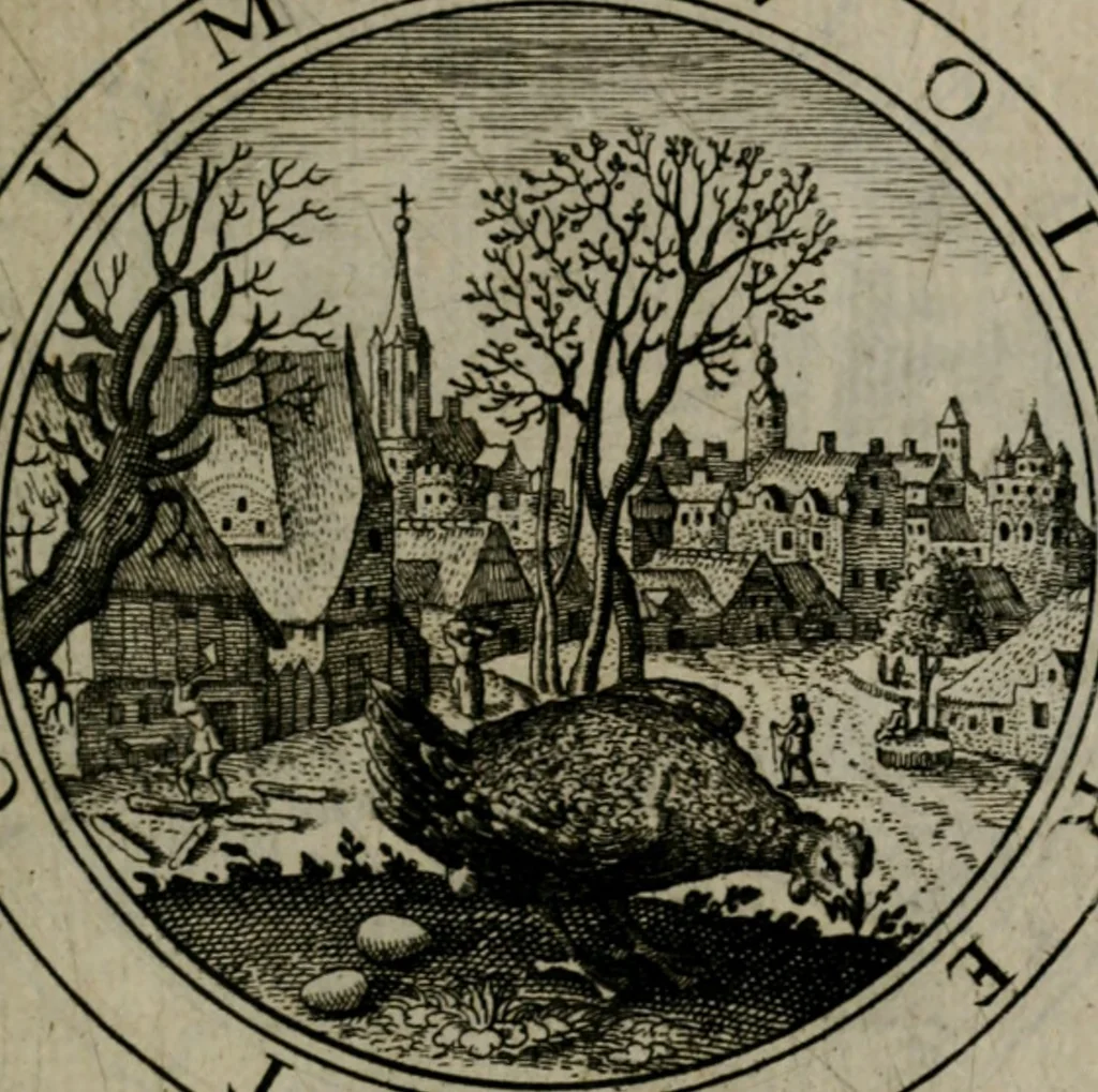 An illustration from Iacobi Bornitii I.C. Emblematum sacrorum et civilium miscellaneorum : sylloge prior [-posterior], 1659, leaf 50