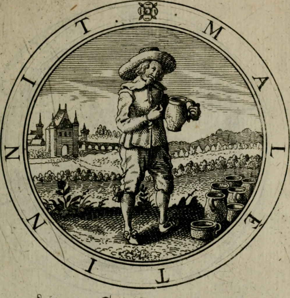 An illustration from Iacobi Bornitii I.C. Emblematum sacrorum et civilium miscellaneorum : sylloge prior [-posterior], 1659, leaf 68