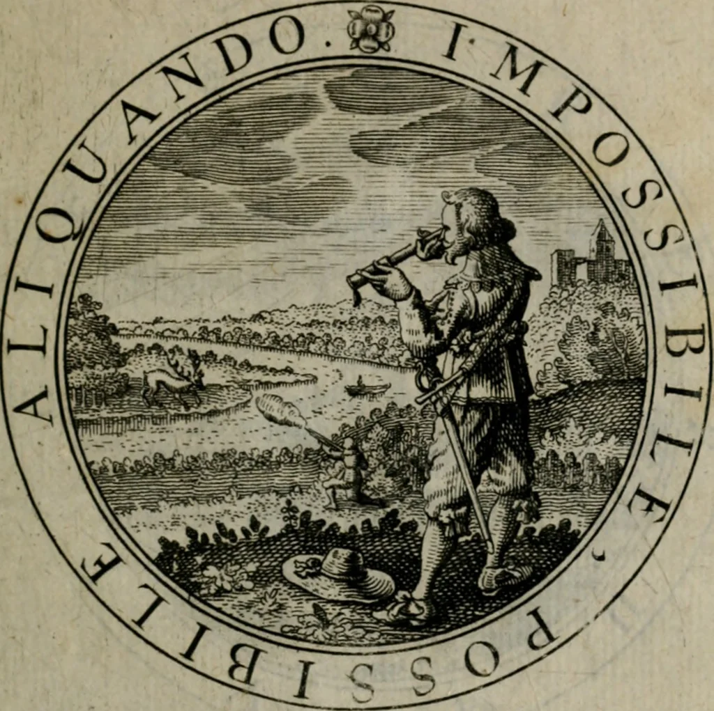 An illustration from Iacobi Bornitii I.C. Emblematum sacrorum et civilium miscellaneorum : sylloge prior [-posterior], 1659, leaf 74