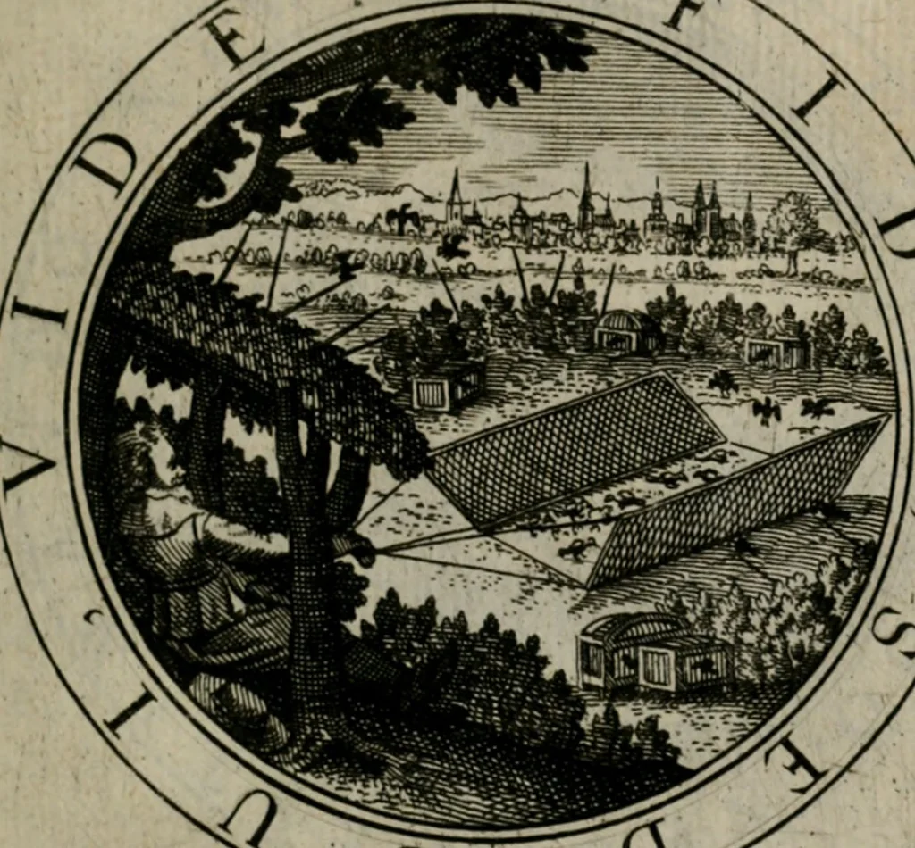 An illustration from Iacobi Bornitii I.C. Emblematum sacrorum et civilium miscellaneorum : sylloge prior [-posterior], 1659, leaf 88