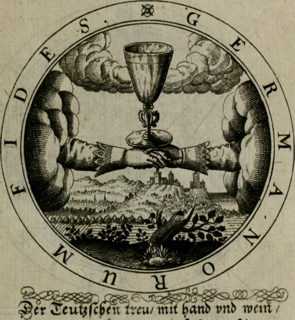 An illustration from Iacobi Bornitii I.C. Emblematum sacrorum et civilium miscellaneorum : sylloge prior [-posterior], 1659, leaf 92