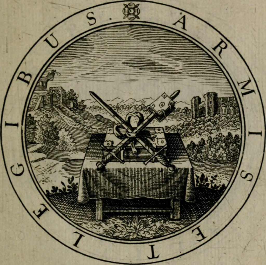 An illustration from Iacobi Bornitii I.C. Emblematum sacrorum et civilium miscellaneorum : sylloge prior [-posterior], 1659, leaf 96