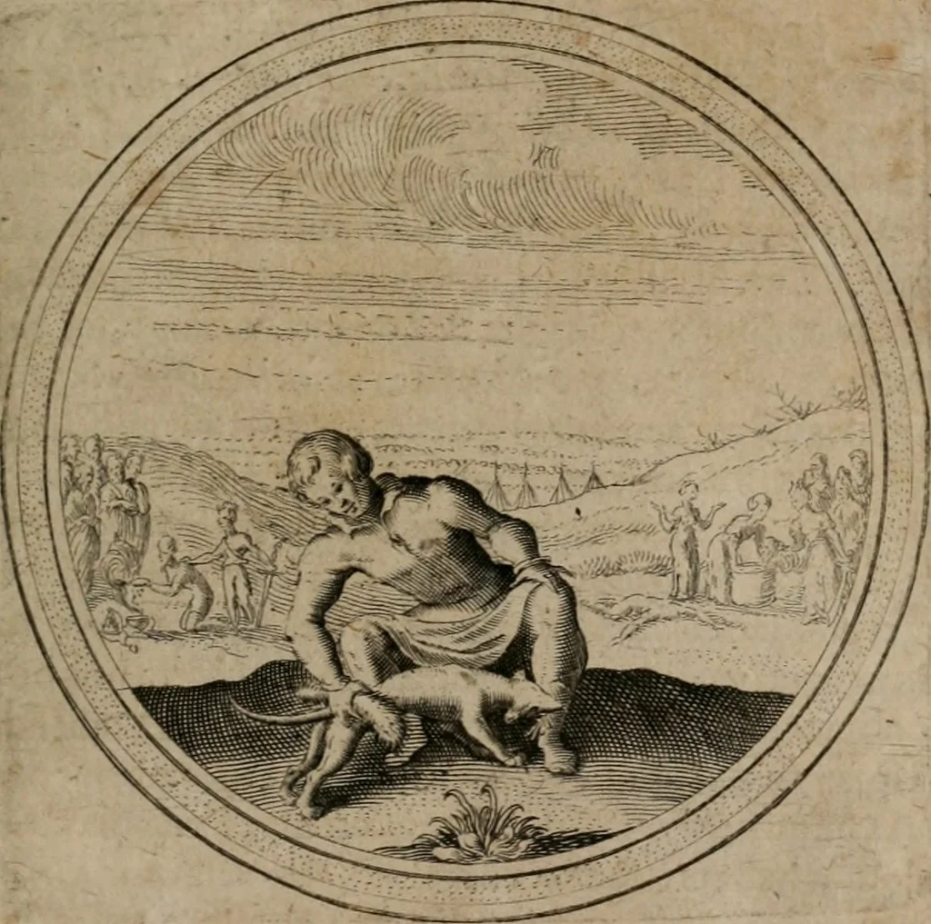 An illustration from Iacobi â Bruck Angermunt cogn. Emblemata Politica : Quibus ea, quæ ad principatum spectant, breviter demonstrantur, singuloru[m] verò explicatio fusius proponitur ; Opus novum, 1618, leaf 198
