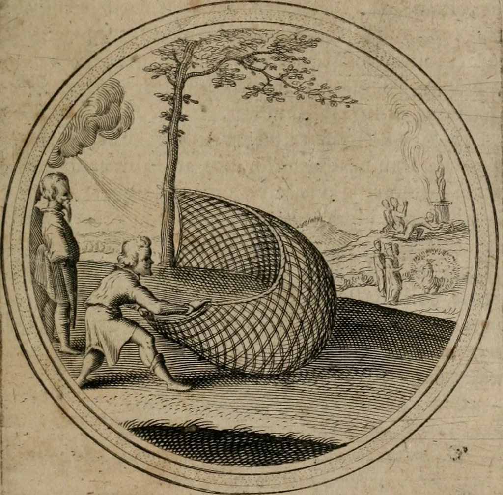An illustration from Iacobi â Bruck Angermunt cogn. Emblemata Politica : Quibus ea, quæ ad principatum spectant, breviter demonstrantur, singuloru[m] verò explicatio fusius proponitur ; Opus novum, 1618, leaf 202
