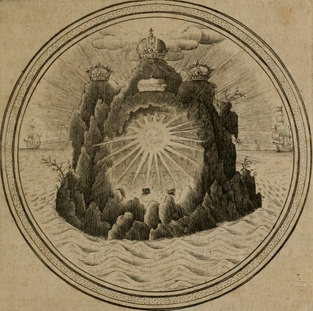 An illustration from Iacobi â Bruck Angermunt cogn. Emblemata Politica : Quibus ea, quæ ad principatum spectant, breviter demonstrantur, singuloru[m] verò explicatio fusius proponitur ; Opus novum, 1618, leaf 26