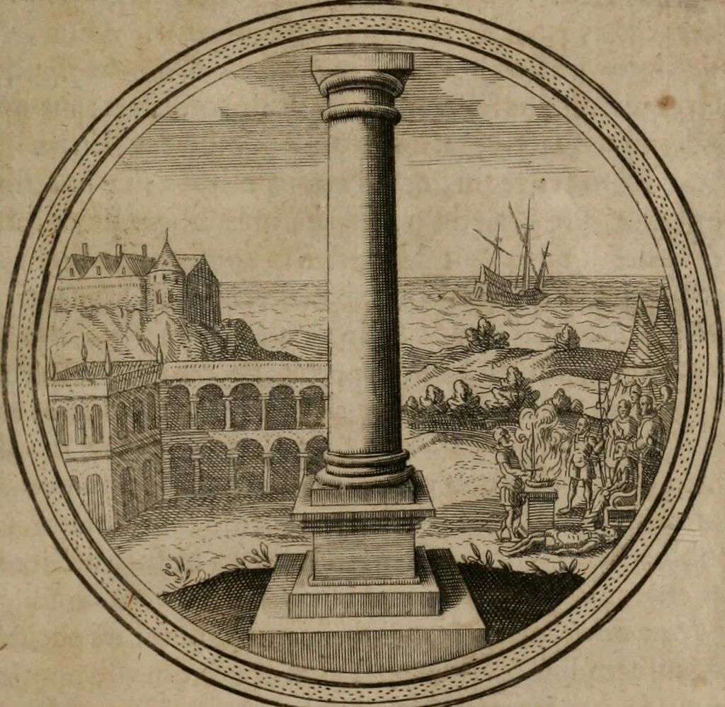 An illustration from Iacobi â Bruck Angermunt cogn. Emblemata Politica : Quibus ea, quæ ad principatum spectant, breviter demonstrantur, singuloru[m] verò explicatio fusius proponitur ; Opus novum, 1618, leaf 30