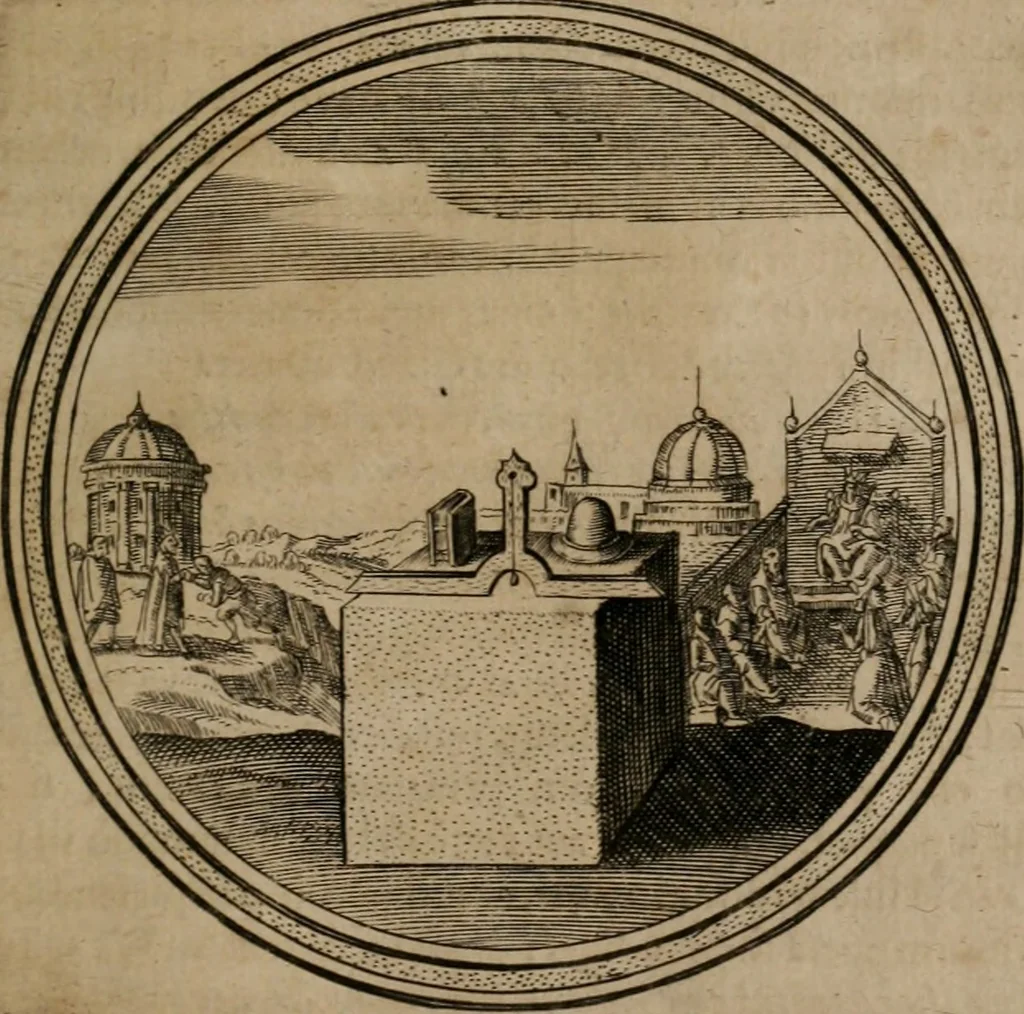 An illustration from Iacobi â Bruck Angermunt cogn. Emblemata Politica : Quibus ea, quæ ad principatum spectant, breviter demonstrantur, singuloru[m] verò explicatio fusius proponitur ; Opus novum, 1618, leaf 70