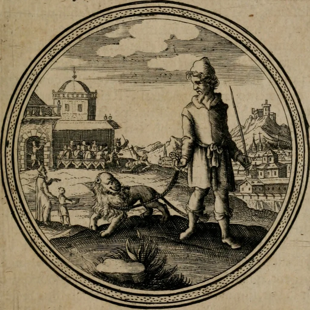 An illustration from Iacobi â Bruck Angermunt cogn. Emblemata Politica : Quibus ea, quæ ad principatum spectant, breviter demonstrantur, singuloru[m] verò explicatio fusius proponitur ; Opus novum, 1618, leaf 78
