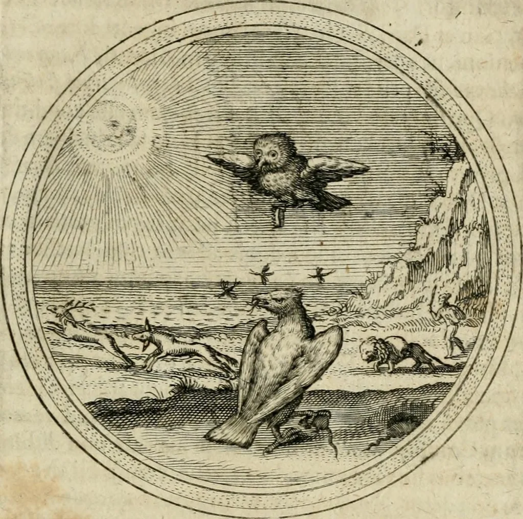 An illustration from Iacobi â Bruck Angermunt cogn. Emblemata politica : quibus ea, quae ad principatum spectant breviter demonstrantur singuloru[m] verò explicatio fusius proponitur : opus novum, 1618, leaf 172