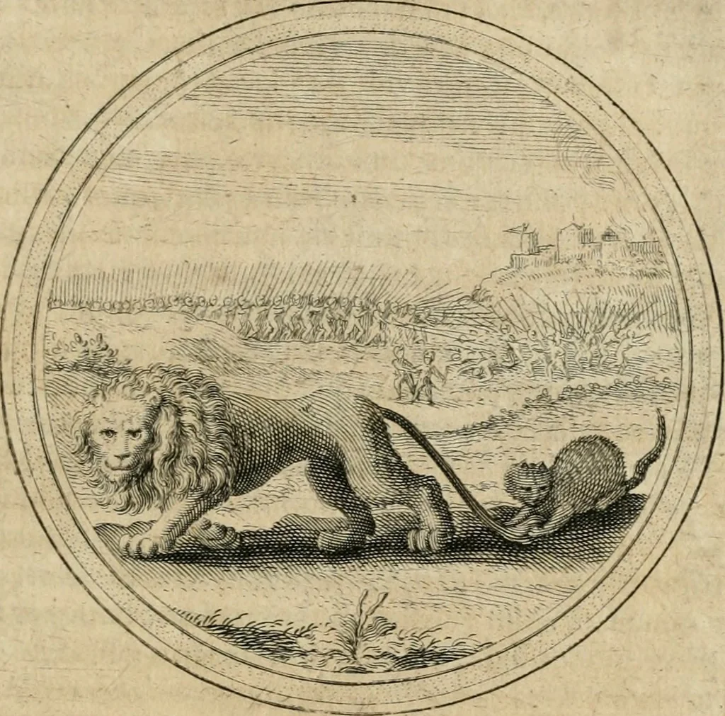 An illustration from Iacobi â Bruck Angermunt cogn. Emblemata politica : quibus ea, quae ad principatum spectant breviter demonstrantur singuloru[m] verò explicatio fusius proponitur : opus novum, 1618, leaf 208