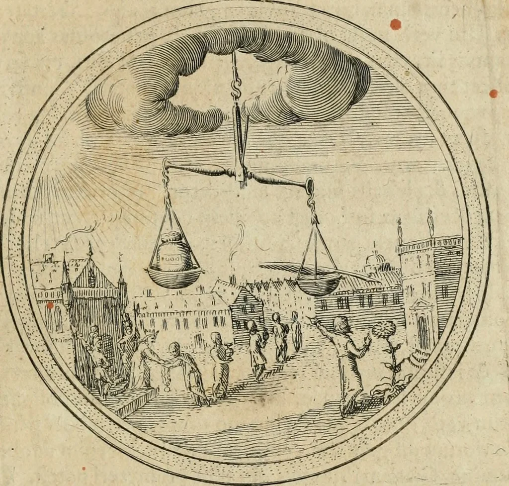 An illustration from Iacobi â Bruck Angermunt cogn. Emblemata politica : quibus ea, quae ad principatum spectant breviter demonstrantur singuloru[m] verò explicatio fusius proponitur : opus novum, 1618, leaf 212