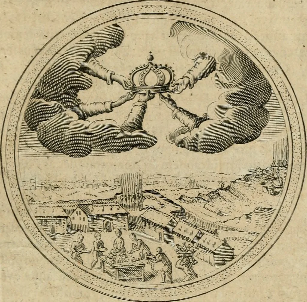 An illustration from Iacobi â Bruck Angermunt cogn. Emblemata politica : quibus ea, quae ad principatum spectant breviter demonstrantur singuloru[m] verò explicatio fusius proponitur : opus novum, 1618, leaf 220