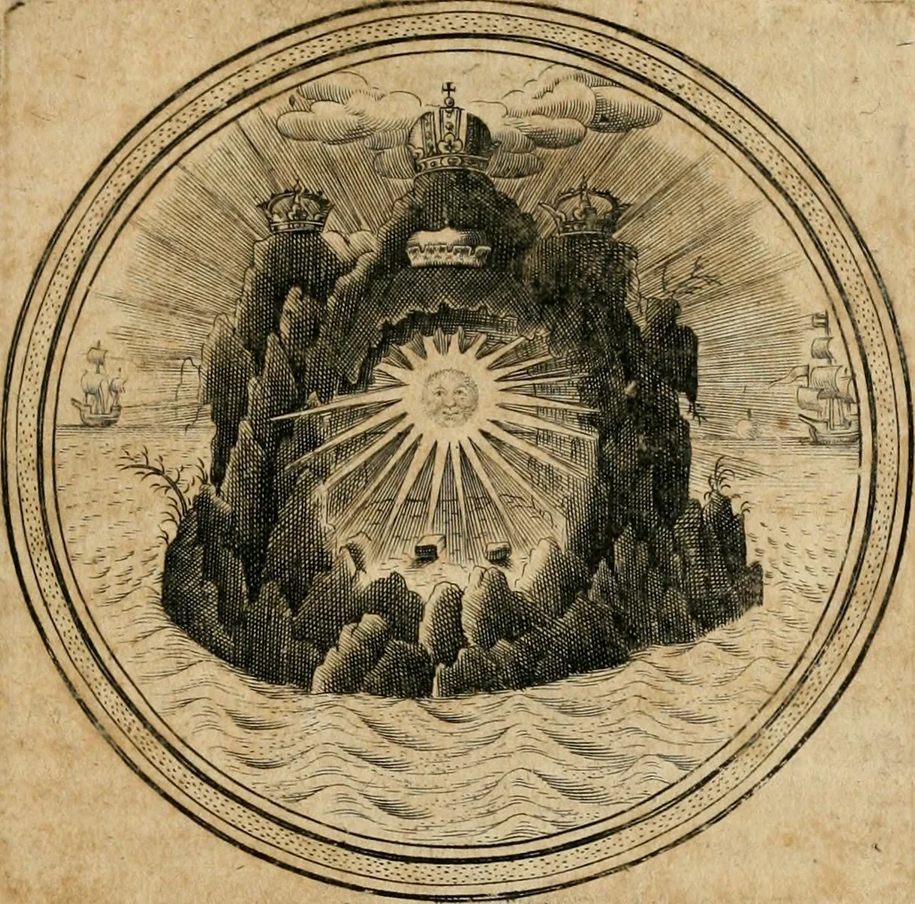 An illustration from Iacobi â Bruck Angermunt cogn. Emblemata politica : quibus ea, quae ad principatum spectant breviter demonstrantur singuloru[m] verò explicatio fusius proponitur : opus novum, 1618, leaf 24