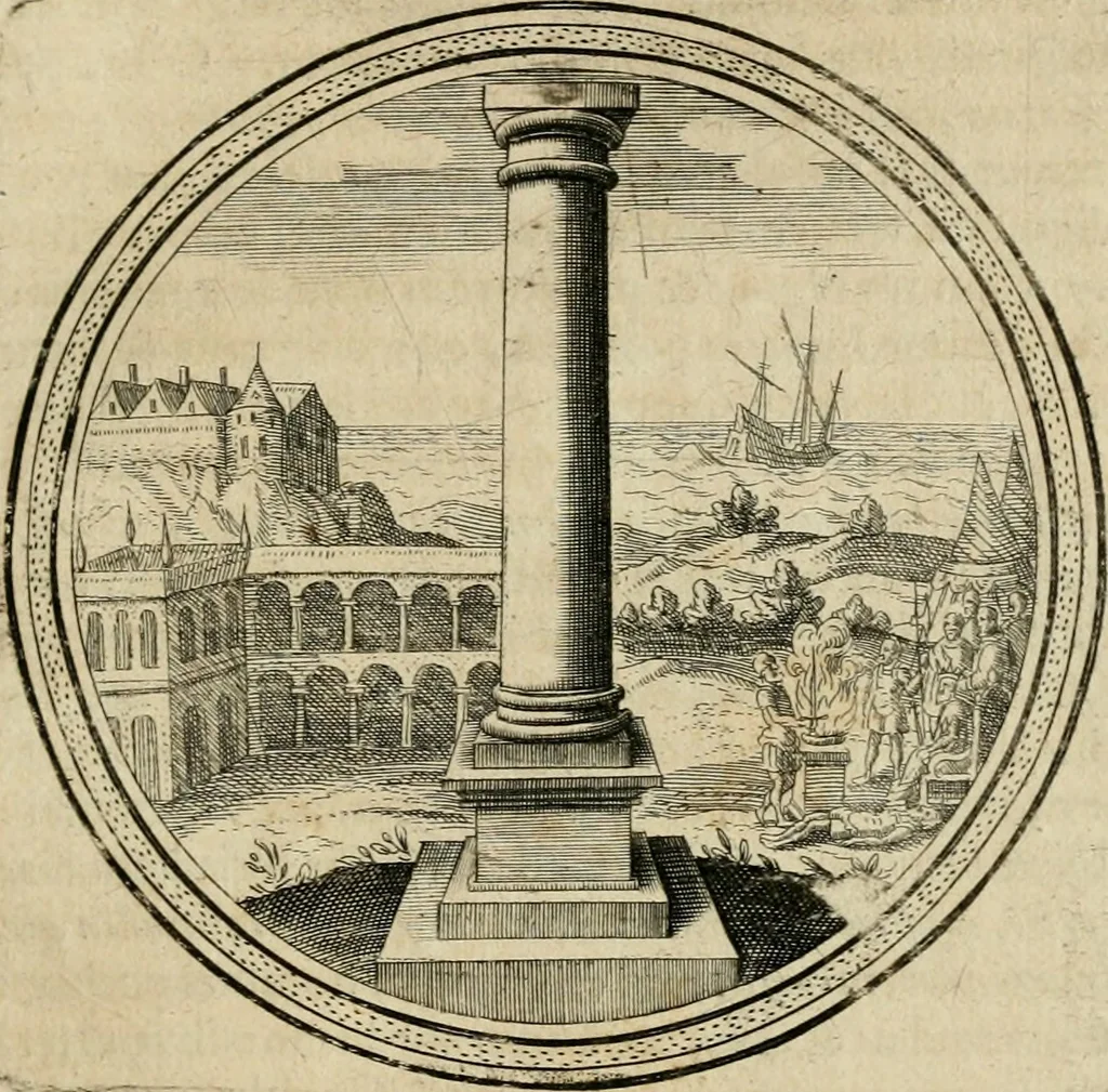 An illustration from Iacobi â Bruck Angermunt cogn. Emblemata politica : quibus ea, quae ad principatum spectant breviter demonstrantur singuloru[m] verò explicatio fusius proponitur : opus novum, 1618, leaf 28