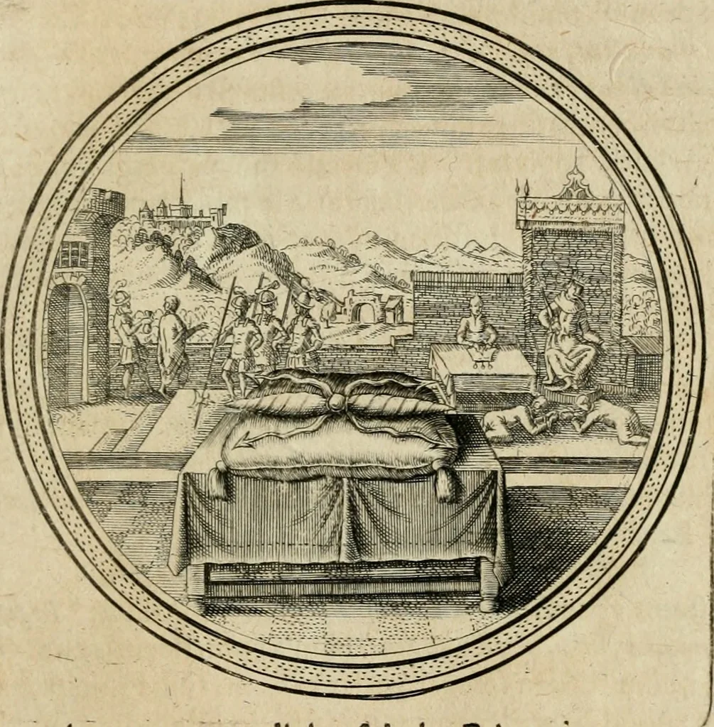 An illustration from Iacobi â Bruck Angermunt cogn. Emblemata politica : quibus ea, quae ad principatum spectant breviter demonstrantur singuloru[m] verò explicatio fusius proponitur : opus novum, 1618, leaf 48