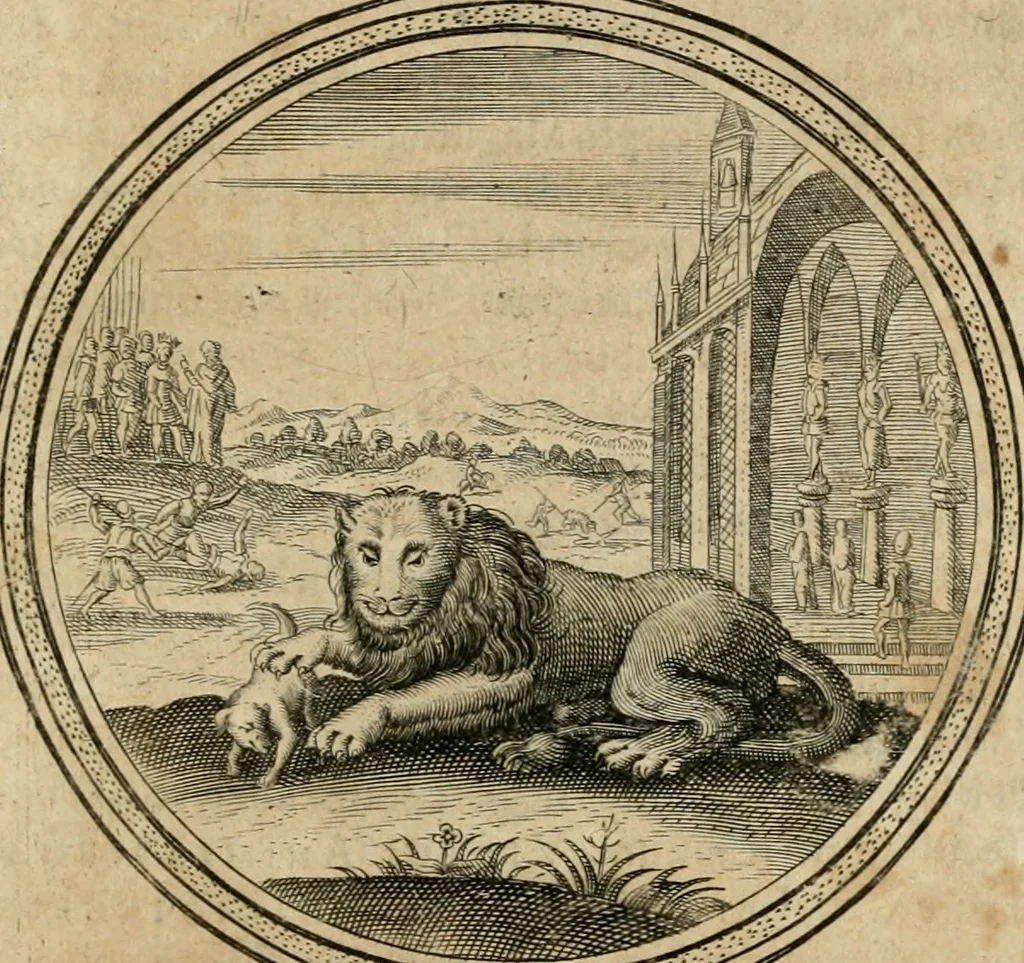An illustration from Iacobi â Bruck Angermunt cogn. Emblemata politica : quibus ea, quae ad principatum spectant breviter demonstrantur singuloru[m] verò explicatio fusius proponitur : opus novum, 1618, leaf 72