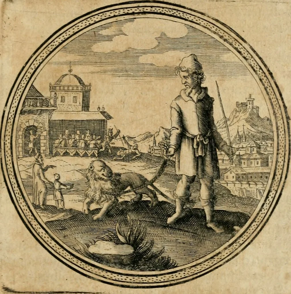 An illustration from Iacobi â Bruck Angermunt cogn. Emblemata politica : quibus ea, quae ad principatum spectant breviter demonstrantur singuloru[m] verò explicatio fusius proponitur : opus novum, 1618, leaf 76