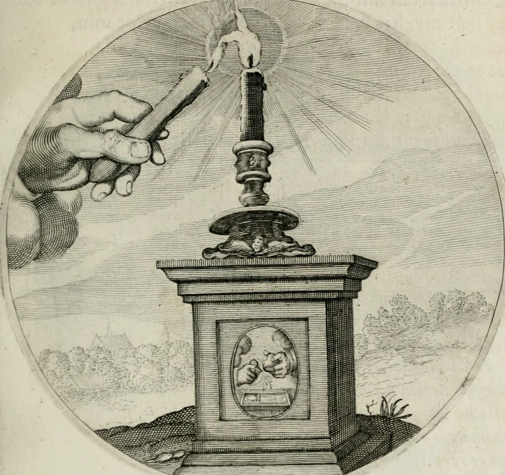 An illustration from Iacobi Catzii ... Silenus Alcibiades, sive Proteus:, 1618, leaf 74