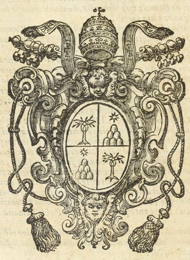 An illustration from Iacobi Hugonis Can. Theol. Belgae insulensis Vera historia Romana, seu, Origo Latij vel Italie ac Romanae vrbis : e tenebris longae vetustatis in lucem producta : qui primordia Europae, ac Latij primaeui annales demonstrat, atque vubis conditae, 1655, leaf 44