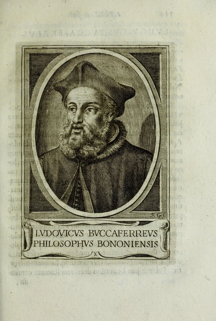 An illustration from Iacobi Philippi Tomasini patauini episcopi aemoniensis Elogia virorum literis & sapientia illustrium ad viuum expressis imaginibus exornata, 1644, leaf 127