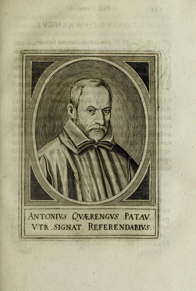 An illustration from Iacobi Philippi Tomasini patauini episcopi aemoniensis Elogia virorum literis & sapientia illustrium ad viuum expressis imaginibus exornata, 1644, leaf 147