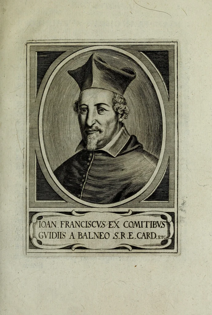 An illustration from Iacobi Philippi Tomasini patauini episcopi aemoniensis Elogia virorum literis & sapientia illustrium ad viuum expressis imaginibus exornata, 1644, leaf 15