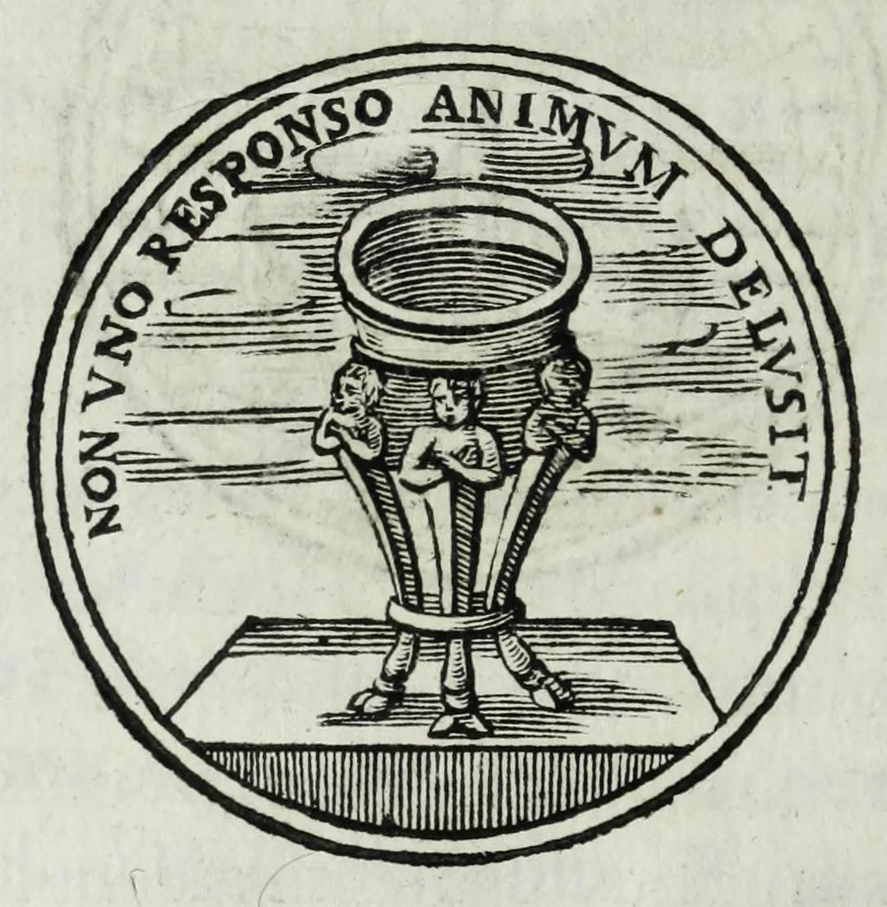 An illustration from Iacobi Philippi Tomasini patauini episcopi aemoniensis Elogia virorum literis & sapientia illustrium ad viuum expressis imaginibus exornata, 1644, leaf 220
