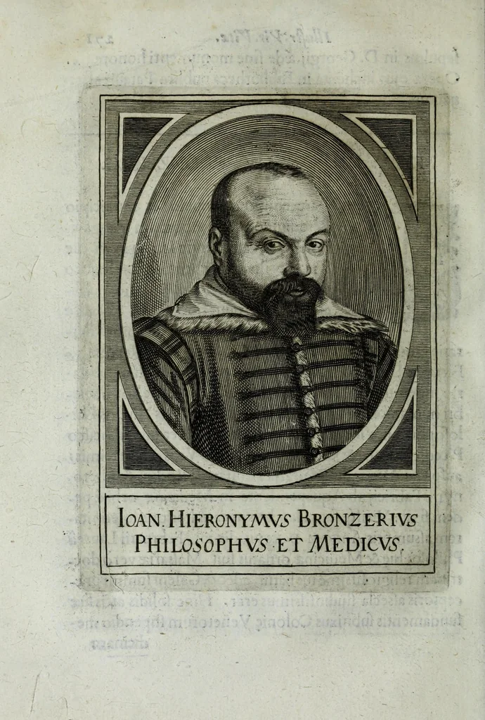 An illustration from Iacobi Philippi Tomasini patauini episcopi aemoniensis Elogia virorum literis & sapientia illustrium ad viuum expressis imaginibus exornata, 1644, leaf 286