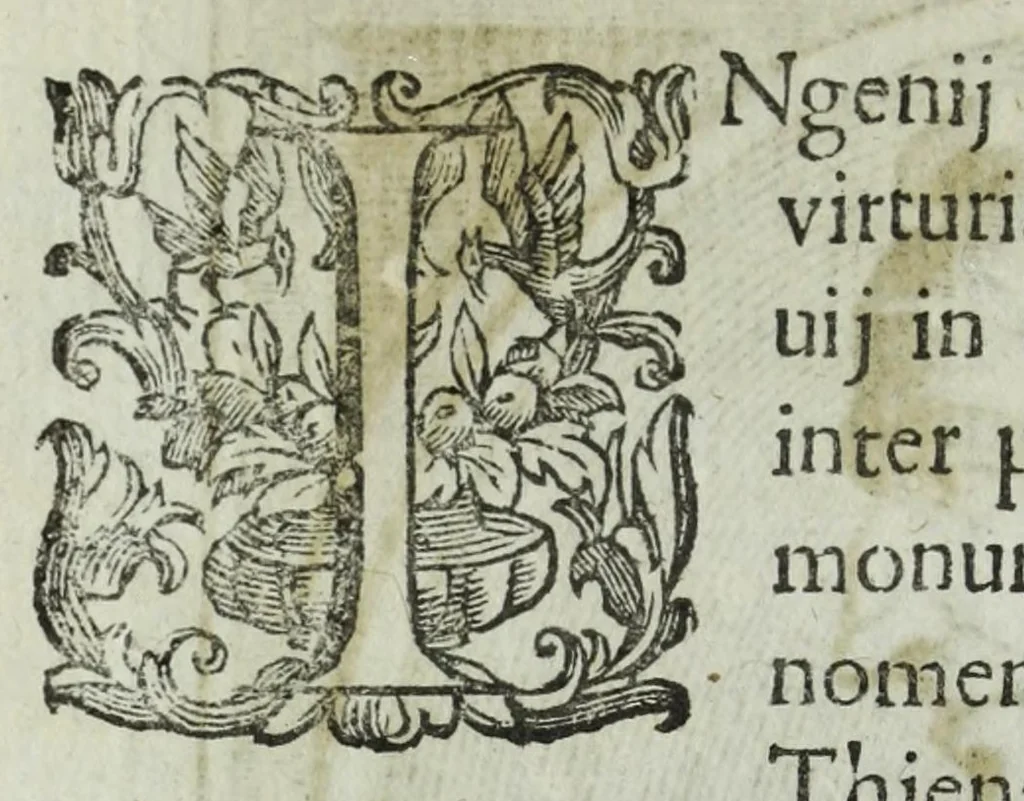 An illustration from Iacobi Philippi Tomasini patauini episcopi aemoniensis Elogia virorum literis & sapientia illustrium ad viuum expressis imaginibus exornata, 1644, leaf 48