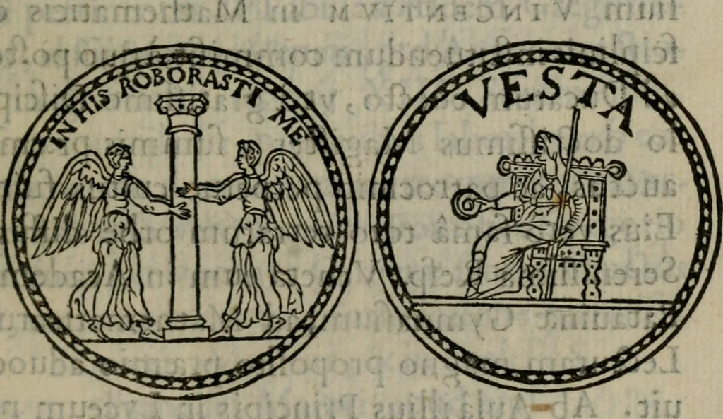An illustration from Iacobi Philippi Tomasini Patavini Illvstrivm virorvm elogia iconibvs exornata .., 1630, leaf 128