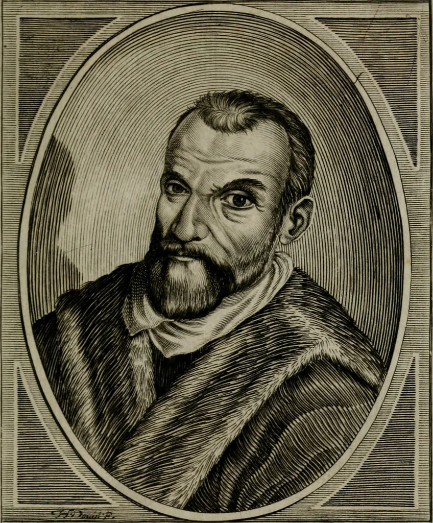 An illustration from Iacobi Philippi Tomasini Patavini Illvstrivm virorvm elogia iconibvs exornata .., 1630, leaf 20