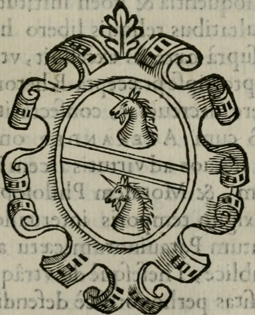 An illustration from Iacobi Philippi Tomasini Patavini Illvstrivm virorvm elogia iconibvs exornata .., 1630, leaf 348