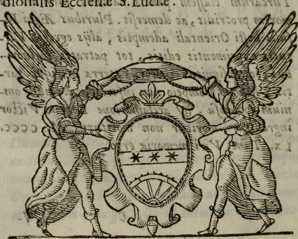 An illustration from Iacobi Philippi Tomasini Patavini Illvstrivm virorvm elogia iconibvs exornata .., 1630, leaf 39