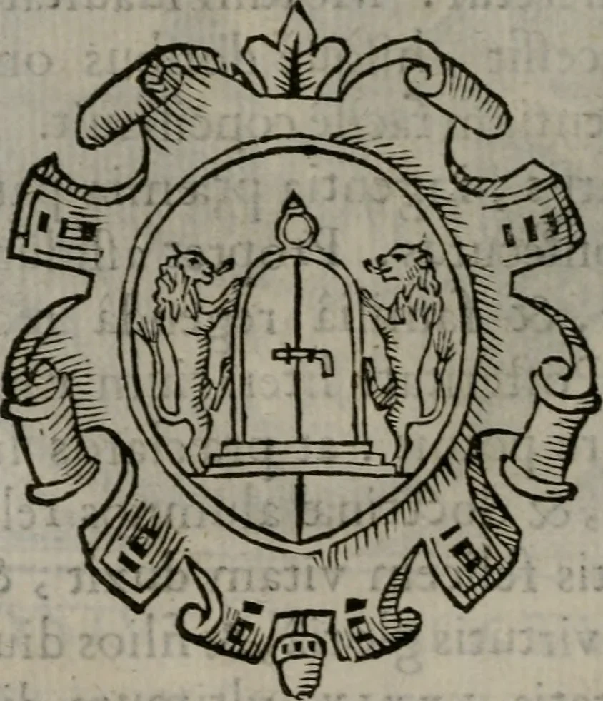 An illustration from Iacobi Philippi Tomasini Patavini Illvstrivm virorvm elogia iconibvs exornata .., 1630, leaf 85