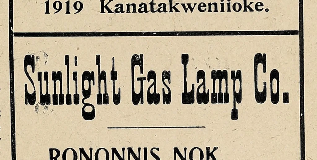 An illustration from Iakentasetatha kahnawakeha = Almanach Iroquois, 1899, leaf 47