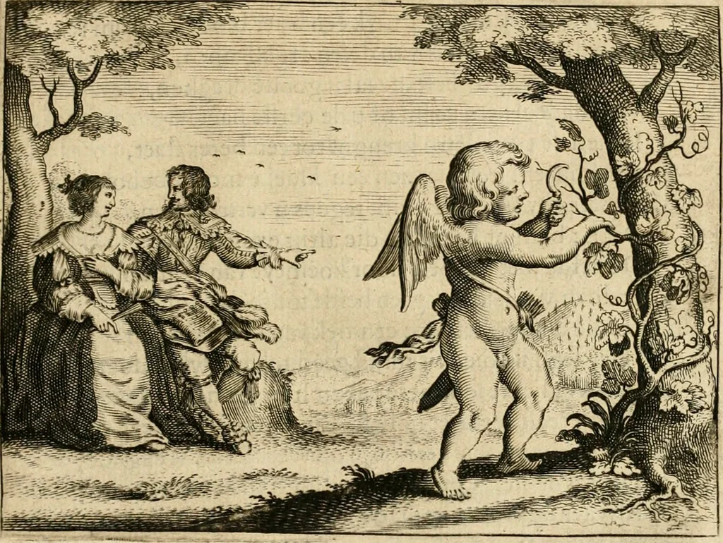 An illustration from Ian Harmensz Kruls Minne-spiegel ter deughden, 1639, leaf 114