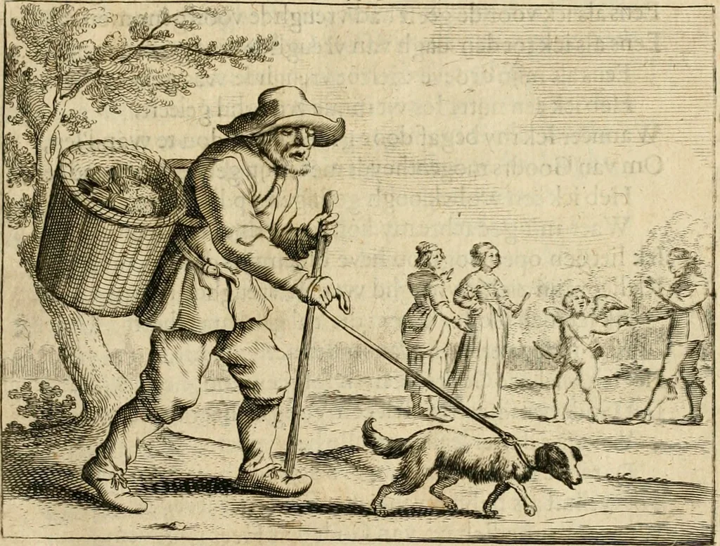 An illustration from Ian Harmensz Kruls Minne-spiegel ter deughden, 1639, leaf 16