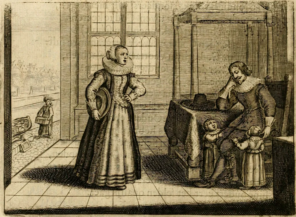 An illustration from Ian Harmensz Kruls Minne-spiegel ter deughden, 1639, leaf 469