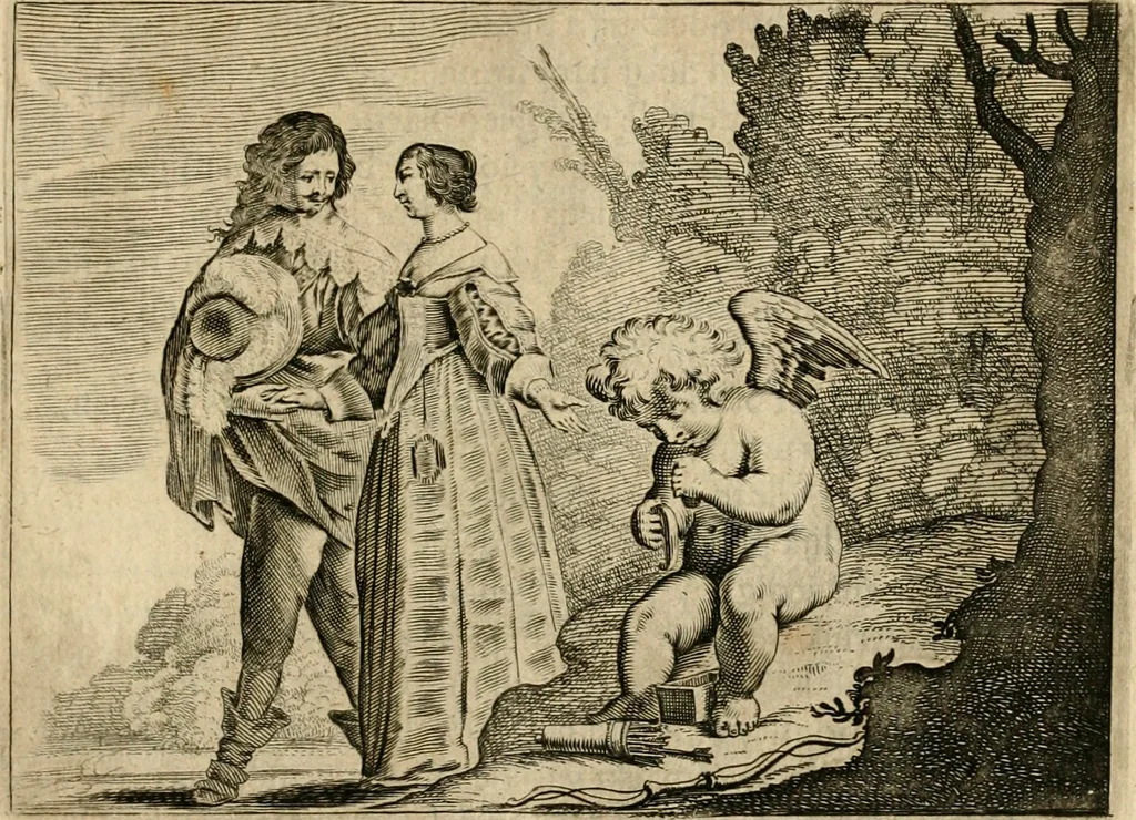 An illustration from Ian Harmensz Kruls Minne-spiegel ter deughden, 1639, leaf 68