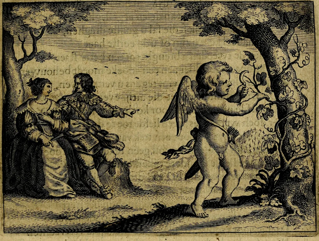 An illustration from Ian Harmensz Kruls. Minne-spiegel ter deughden, 1639, leaf 116