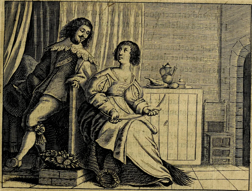 An illustration from Ian Harmensz Kruls. Minne-spiegel ter deughden, 1639, leaf 122