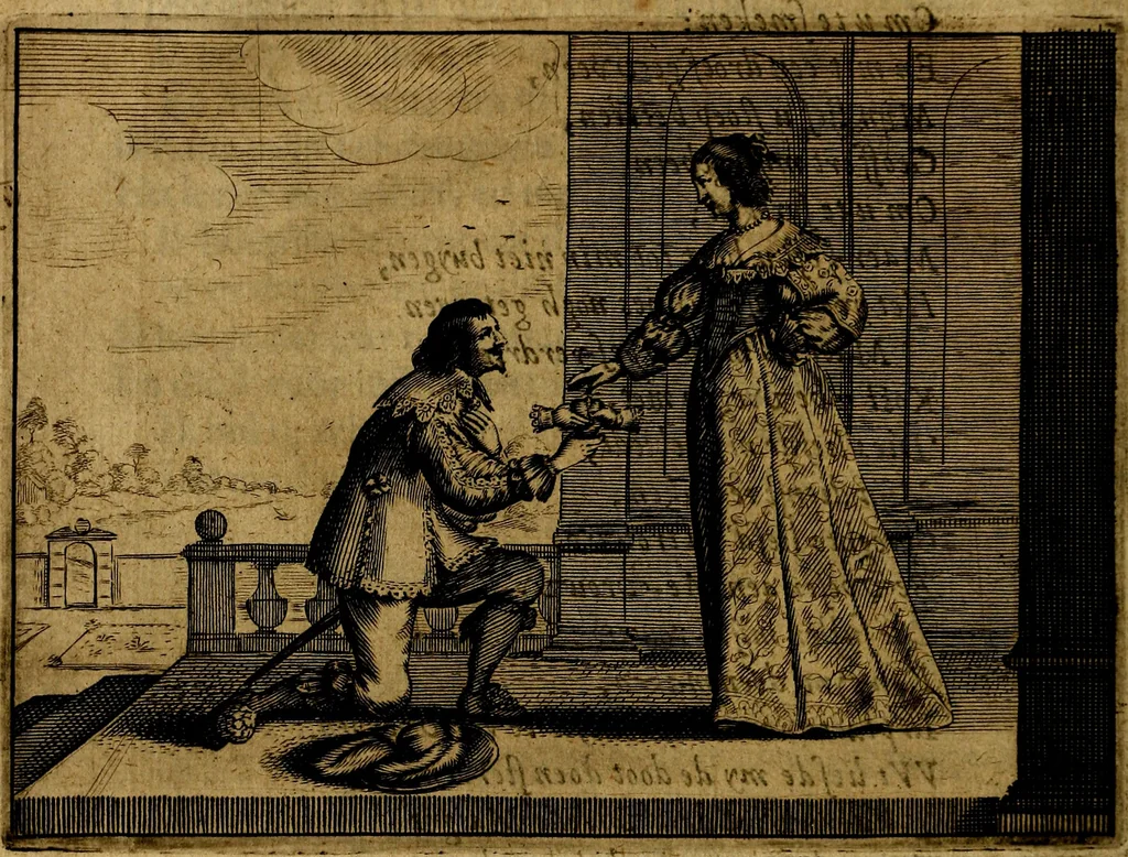 An illustration from Ian Harmensz Kruls. Minne-spiegel ter deughden, 1639, leaf 133