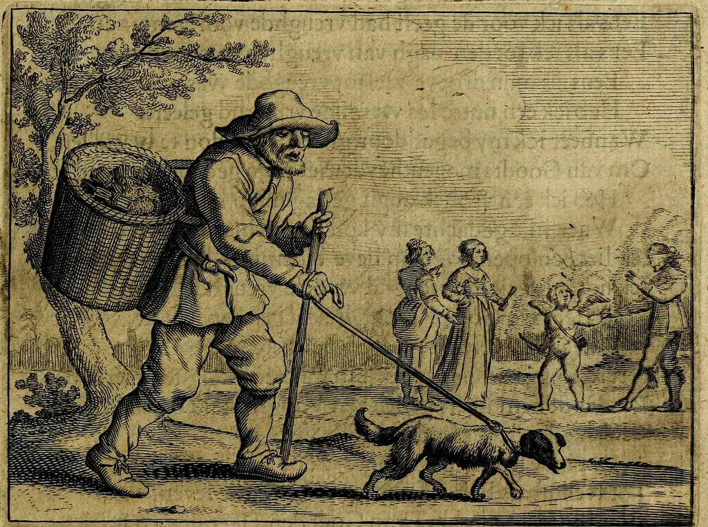 An illustration from Ian Harmensz Kruls. Minne-spiegel ter deughden, 1639, leaf 18