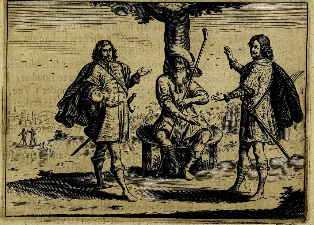 An illustration from Ian Harmensz Kruls. Minne-spiegel ter deughden, 1639, leaf 224