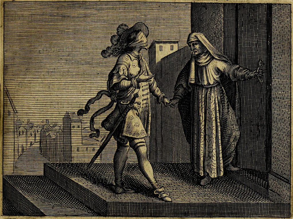 An illustration from Ian Harmensz Kruls. Minne-spiegel ter deughden, 1639, leaf 244